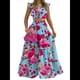 thumbnail image 1 of Conjunto de 2 Piezas para Mujer: Top Corto con Tirantes Finos y Falda Larga con Volantes y Cintura Fruncida Flores Rosas L, 1 of 6