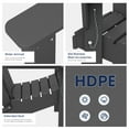 Walmart's Durable Folding Plastic Adirondack Chair, WeatherResistant