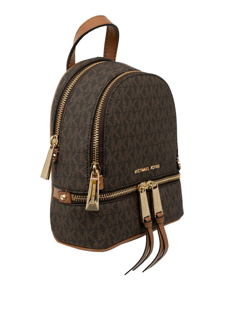 Michael Kors Women's Rhea Mini Logo Backpack - Brown - Walmart.com