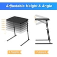 thumbnail image 6 of Max TV Tray Table,Adjustable Large TV Tray for Eating, Folding Dinner Laptop Table on Couch & Bed with 6 Heights & 3 Tilt Angles, Black, 6 of 9