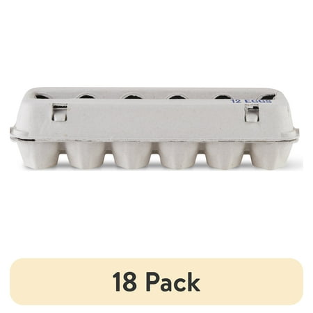 (18 pack) Vibrant Life Egg Cartons Natural Pulp Paper Material Holds 12 Eggs