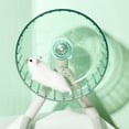 thumbnail image 4 of Eease Silent 12cm Hamster Exercise Wheel with Wooden Stand for Hedgehog Rat Mice, 4 of 6