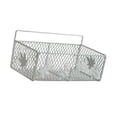 thumbnail image 4 of Cesta colgante para cocina, contenedor de almacenamiento, organizador de fregadero de metal, decoración sobre gabinete Blanco, 4 of 7
