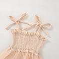 thumbnail image 5 of REDARER Muslin Smocked Tie Strap Sleeveless Summer Tulle Romper & Headband Set ( Baby Girls) 2-Piece,12-18 Months, 5 of 7