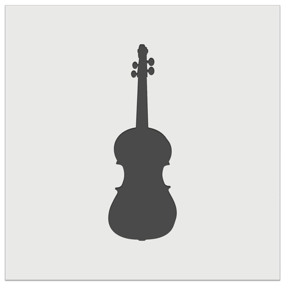 Violin Music Instrument Silhouette DIY Cookie Wall Craft Stencil - 7.0 Inch