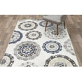thumbnail image 2 of Concord Global Trading Concord Global Charlotte Oasis Area Rug Ivory/Grey 7'10" x 9'10" 8' x 10' Living Room, 2 of 3