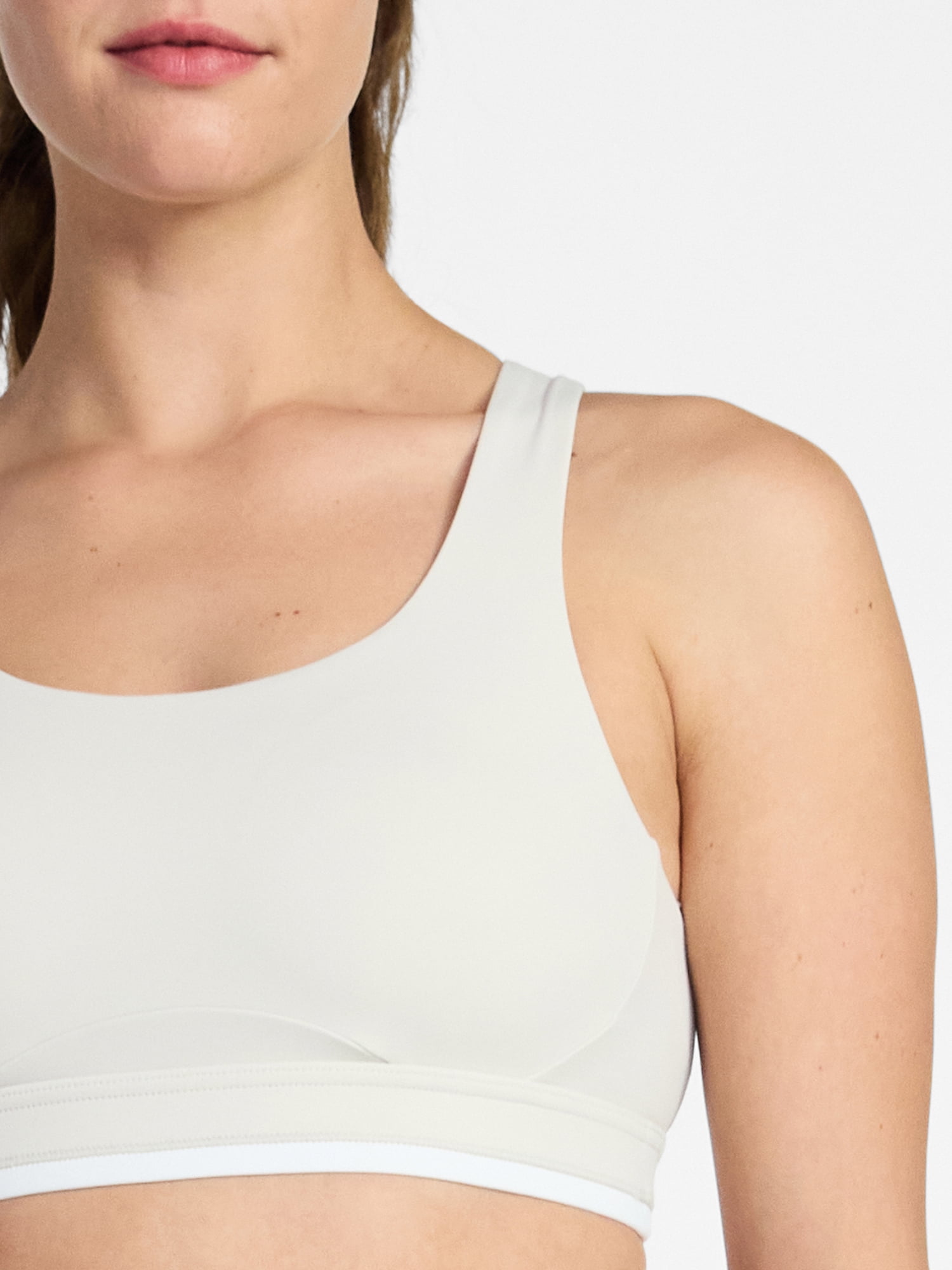 Avia Women's Medium Support Open Back and Contrast Tipping Sports Bra, XS-XXXL
