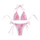 thumbnail image 1 of Bikini triangular de dos piezas con lazos laterales para mujer, ideal para surfear en clubes y viajes. Estilo F, 1 of 9