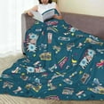 thumbnail image 6 of Vsdgher Vintage Tape Players And Skates Ultra-Soft Micro flannel Blanket Throw Blankets for Couch Sofa, Bed (4 sizes)-40"x30", 6 of 7