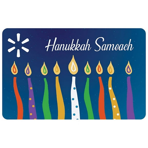 Hanukkah Nine Candles Walmart Gift Card