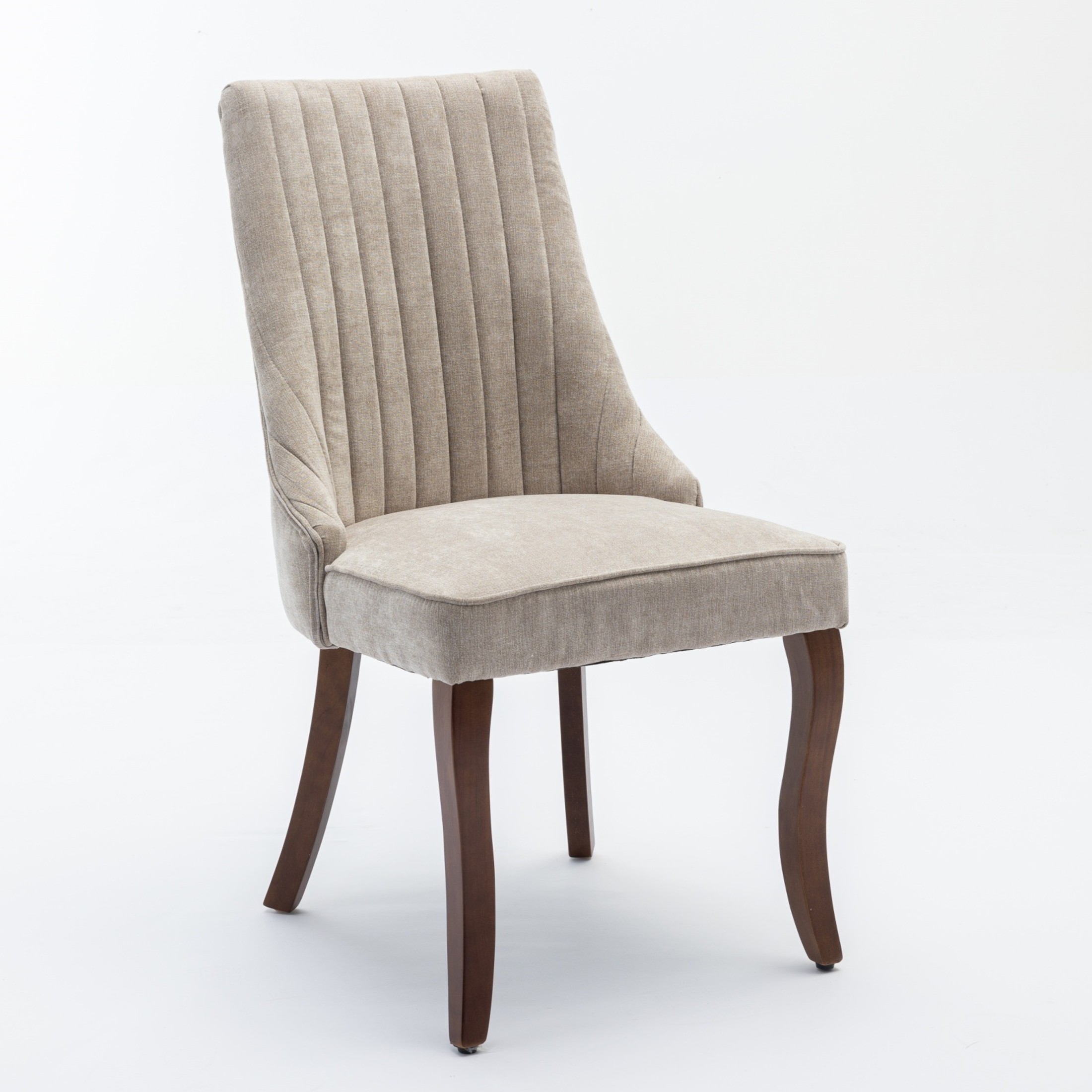Noble House Vale Modern Upholstered Velvet Dining Chairs, Solid Wood Legs, Black, Set of 2