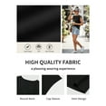 thumbnail image 4 of Fancyglim Women Cap Sleeve Tank Tops Loose Fit Crew Neck Summer Basic Tee Shirts S-2XL, 4 of 7