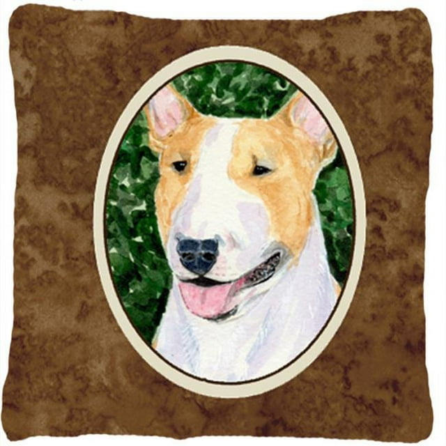 Carolines Treasures SS8873PW1414 Bull Terrier Decorative Fabric Pillow