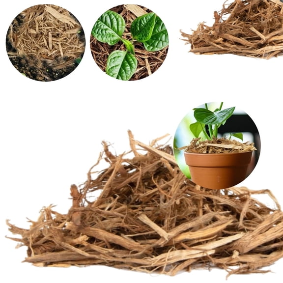 HXRH Poplar Tree Bark Mulch,1Pack of 0.66Lb Landscaping Mulch for Outdoor,Premium Mulch for Lawns,Potting