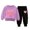 a25-Purple, variant on yboeqw 1T-10T Girl Fall Winter Outfits Embroidered Long Sleeve Crewneck Sweatshirt Top Pants Clothing Set,Size 4-5 Years