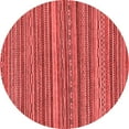 thumbnail image 1 of Ahgly Company Indoor Round Oriental Red Modern Area Rugs, 7' Round, 1 of 4