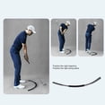 thumbnail image 3 of Swing Trainer, Elastic Shoulder Straddle Double Core Practice Swing Training Stick  for Course, 3 of 7
