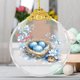 thumbnail image 3 of Colgante de Pascua Dorado 2D Plano para Decoración de Fiestas, Colgante de Cristal, Relleno de Cesta de Pascua, Regalo para Niños, 3 of 4