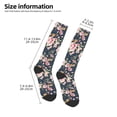 thumbnail image 2 of Logiee Vintage Floral Print Gift Stocking Stuffers,Adult Stockings,Novelty Socks,Funny Socks Birthday Running Walking Sleeping, 2 of 6