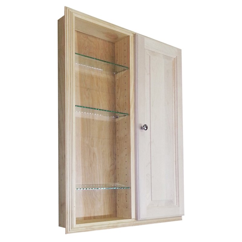 Wg Wood Basehor 29 5w X 37 5h In Single Door Recessed Medicine Cabinet Walmart Com Walmart Com