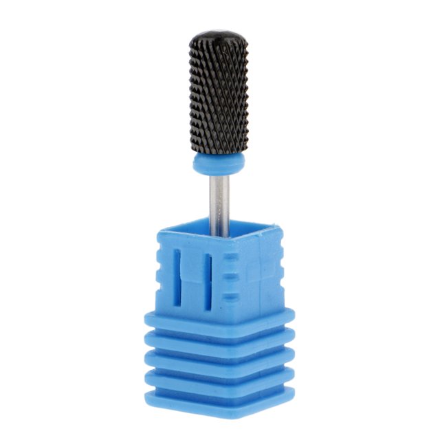 Brocas De De Cerámica De Vástago De 3/32 '' Brocas De Manicura De Grano Medio Grueso Grueso Cvo Eléctrica Herramienta Negro Baoblaze Brocas para Uñas