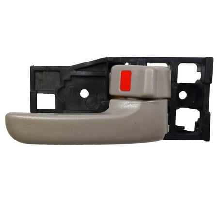 - PT Auto Warehouse TO-2950G-FR - Inner Interior Inside Door Handle, Gray (Charcoal) - Regular/Access Cab, Passenger Side Front