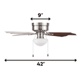 thumbnail image 3 of Prominence Home Cherry Hill 42'' Nickel Flushmount Reversible Ceiling Fan with Pull Chain, 3 of 5