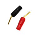 thumbnail image 3 of Adaptador de conector de cable de altavoz CERRXIAN, chapado en oro, 2 mm, tipo banana, tipo tornillo (negro y rojo, paquete de 10), 3 of 6