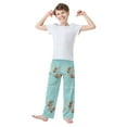 thumbnail image 2 of FORMRS Boys Pajama Pants with Pockets Size 11-12Y Kids Lounge Sleep Bottoms, Capybara Splash, 2 of 8