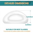 thumbnail image 3 of NOGIS Eyeglass Nose Pads, 2mm Thickness Transparent Adhesive Anti Slip Glasses Nose Grips with Air Bag for Sunglasses Eyeglasses Reading Glasses (20 Pairs, Clear), 3 of 7