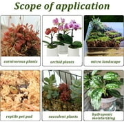 Sphagnum Moss for Plant Long Fiber Dried Forest Moss for Orchid Moss Potting Mix Natural Plant Moss for Carnivorous Plants Succulent Reptile (2.6 ounce)