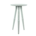 thumbnail image 4 of Décor Therapy Silverwood Allison Compact Round Accent Table with Turned Legs, Ice Blue, 4 of 5