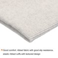 thumbnail image 4 of Uxcell Elastic Cuffs Ribbed Trims Cotton Fabric Knit Rib Stretch Tape Cuff Sleeve Waistband for Sewing Pale Gray 4" x 3.5", 4 of 6