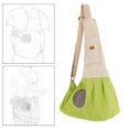 thumbnail image 1 of Bolso pequeño para perros y gatos Salvador portabebés de lado suave con correa para el hombro gancho de correa interno portátil malla transpirable Verde, 1 of 10