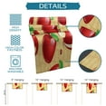 thumbnail image 7 of Table Runner Dresser Scarves 60 Inch Long, Red Apples Ladybug on Retro Weave Texture Linen Dining Table Runners Farmhouse Fruit Tabletop Scarf for Wedding Holiday Party Kitchen, 7 of 7