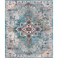 thumbnail image 1 of Unique Loom Charme Moderne Zone Tapis 8' x 10' Rectangle Turquoise/ivoire, 1 of 2
