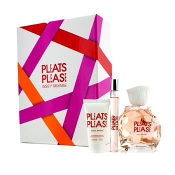 Pleats Please Coffret: Eau De Toilette Spray 100ml/3.3oz + Eau De Toilette 10ml/0.3oz + Shower Gel 30ml/1oz 3pcs