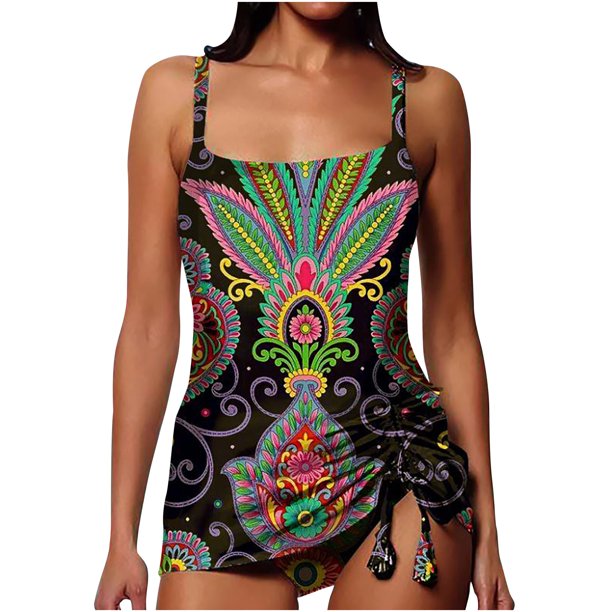 Gibobby Bañador de una pieza Traje de baño Siamese Chest Lady Piece Solid Fashionista Set Sexy Contiene Pad Trajes de baño Tankinis Set Trajes de baño Ta(Multicolor,G)