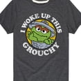 thumbnail image 3 of Sesame Street - Woke Up This Grouchy - Toddler and Youth Short Sleeve Graphic T-Shirt, 3 of 5