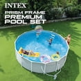 thumbnail image 3 of INTEX 26725EP Prism Frame 15'x48" Above Ground Pool w/ Pump, Ladder, Cover, Ground Cloth, 3 of 11