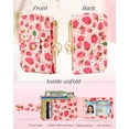 thumbnail image 3 of Gemfits Credit Card Holder Wallet for Women ardholder Wallets Organizer Purse Girly Aesthetic Cute Small for Ladies Teen Girls,Strawberry, 3 of 6
