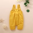 thumbnail image 3 of uublik Cargo Pants for Girls Cute Embroider Fashion Suspender Trousers, 3 of 5