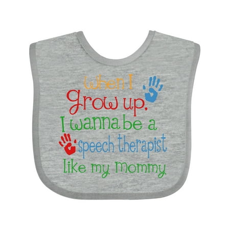 

Inktastic Speech Therapist Like Mommy Gift Baby Boy or Baby Girl Bib