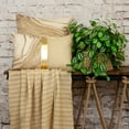 thumbnail image 2 of Parkland Collection Transitional Stripes Beige Square 20" x 20" Pillow, 2 of 7