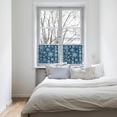 thumbnail image 4 of Blue Christmas Kitchen Curtain 2 Panels Tiers Curtains 36 Inch Length, Xmas Snowy Winter Snowflake Flower Curtains Rod Pocket Curtains Window Drapes Treatment Window Cafe Curtains 55''''x36'''', 4 of 5