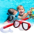 thumbnail image 4 of Swim goggles - Goggles for Children 6-14, Large Frame Diving Goggles Boys Glasses Girls HD Goggles Waterproof Equipment Swimming Goggles (Red), 4 of 7