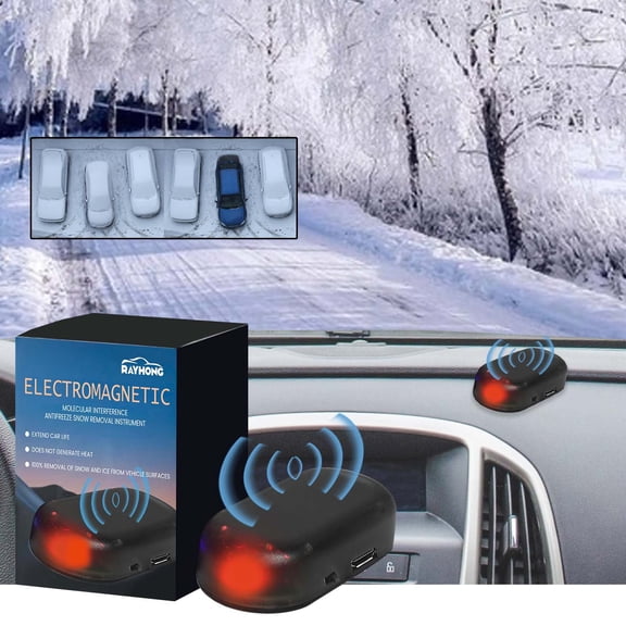 Westmonth Solar-Powered Mini Car Deicer - Portable Ice & Snow Remover, 30-Min Charge Lasts 10-15 Days | Winter Vehicle Protection