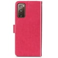 thumbnail image 3 of Galaxy S20 FE 5G Case, S20 FE Case, Allytech Premium PU Leather Floral Embossed Hand Wrist Wireless Charging Magnetic Clasp Book Style Cards Holder Wallet Case for Samsung Galaxy S20 FE, Rose, 3 of 12