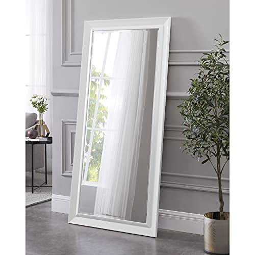 Framed Bevel Leaner Bedroom Mirror Full Length Mirror Standing Mirror Large Mirror Big Mirror Rectangle Full Body Mirror Long Mirrors for Bedroom