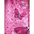 thumbnail image 6 of Rosegal Women Casual Plus Size Ruched Butterfly Print Tank Top Deep Red L, 6 of 6